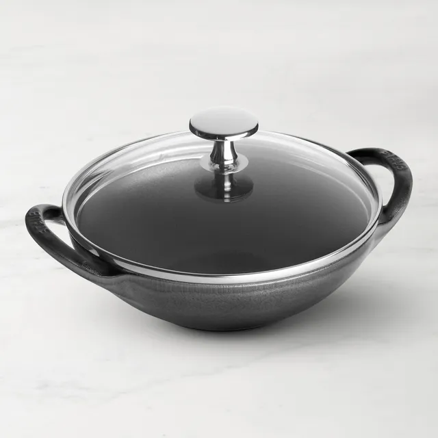 Williams Sonoma Carbon Steel Round-Bottom Wok with Ring