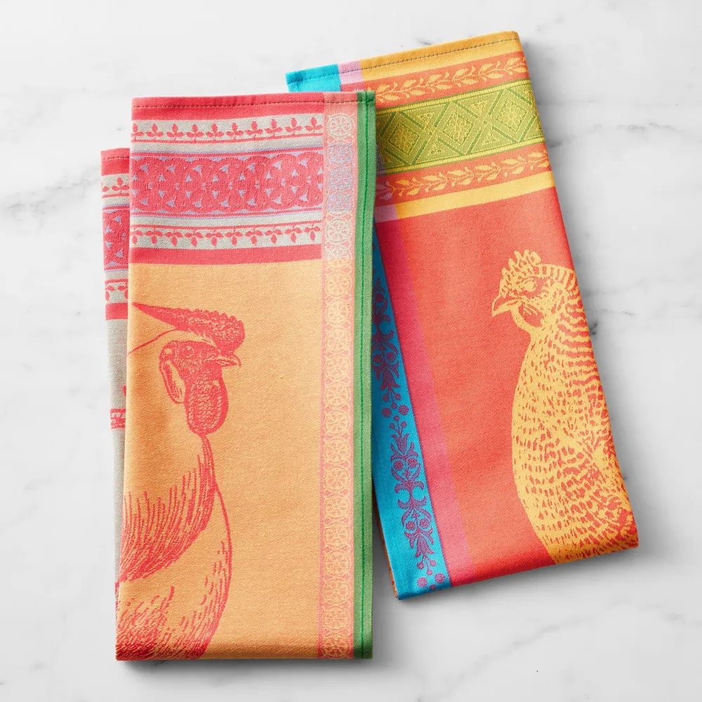 Bright Jacquard Napkins, Set of 4