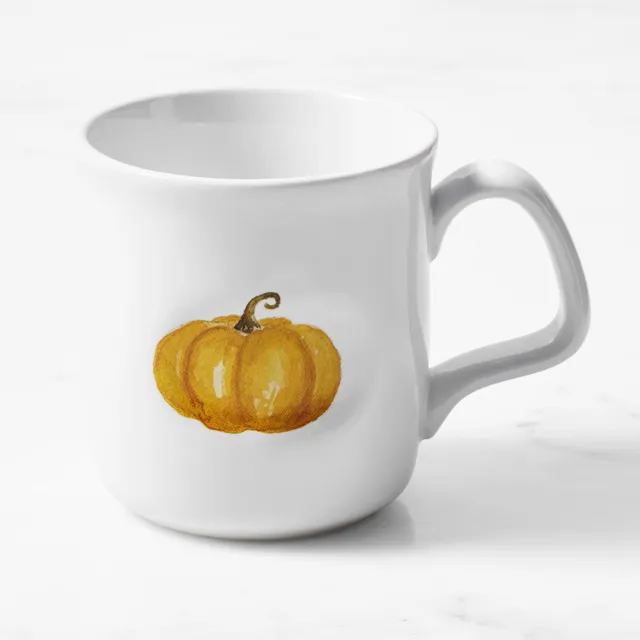 Pumpkin Punch Bowl and Punch Cups - Set of 6