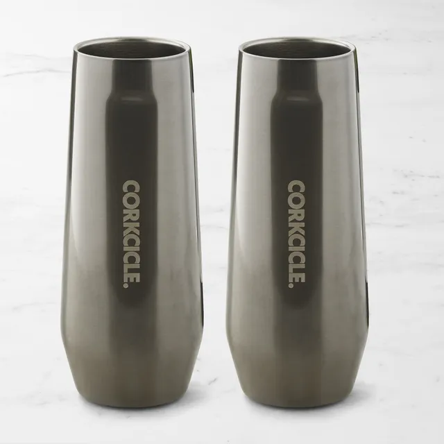 Corkcicle Stainless Steel Stemless Champagne Flute