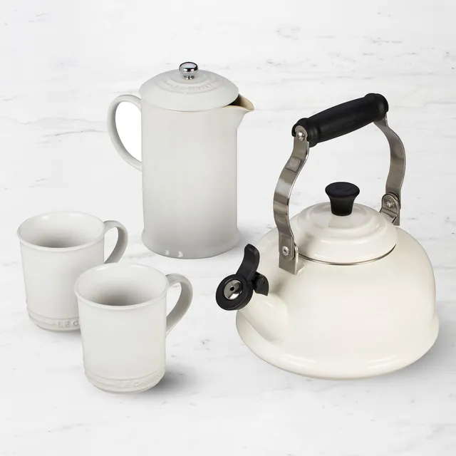 Caraway Whistling Tea Kettle in Cream