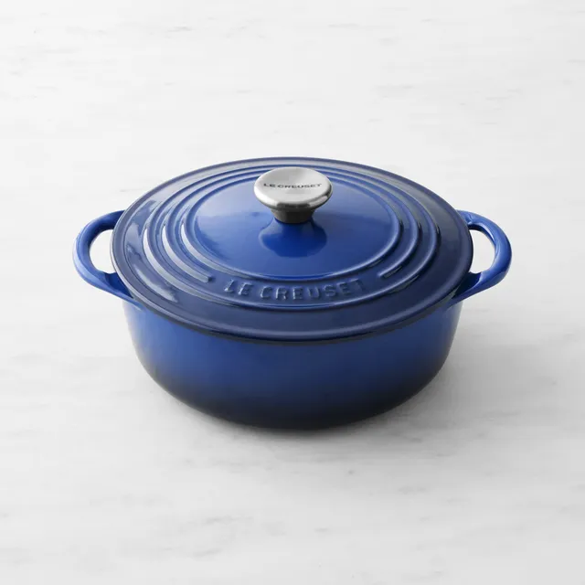 Le Creuset Signature Cast Iron Indigo 6.75-quart Round Wide Dutch Oven