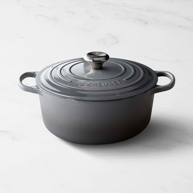 Williams-Sonoma - Fall 2020 - Le Creuset Enameled Cast Iron Soup Pot, 4  1/2-Qt., French Grey