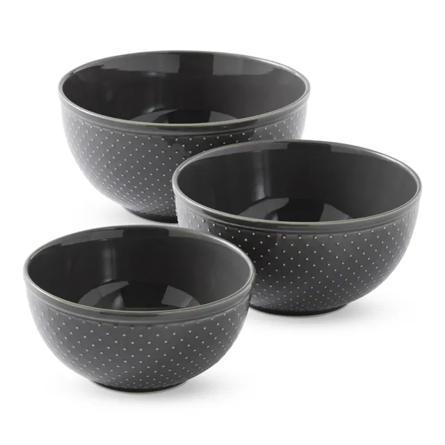 Quinn Handcrafted Stoneware Mixing Bowls - Set of 3