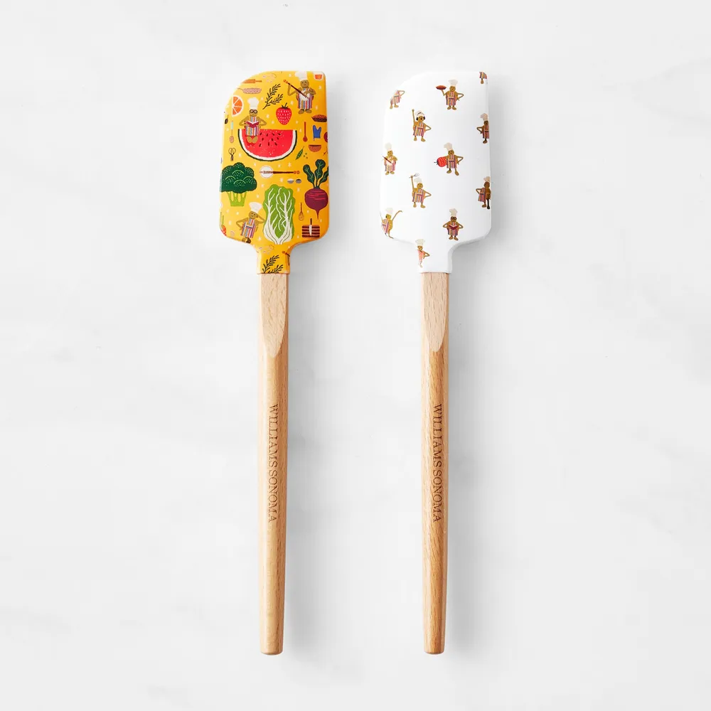 Williams Sonoma No Kid Hungry® Tools for Change Silicone Wood Spatula, Tiny  Chef, Set of 2 Minis