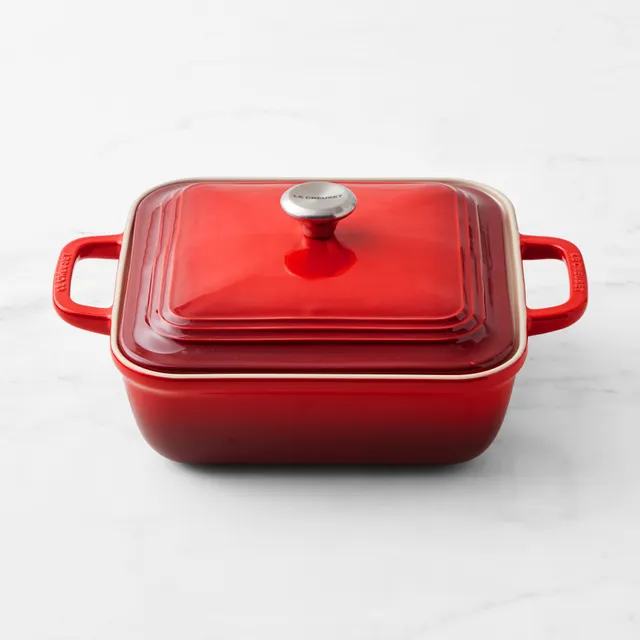 Le Creuset San Francisco Stoneware Square Covered Baker, 3-Qt.