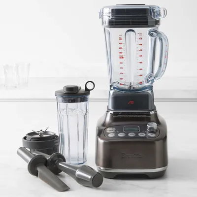 Breville 5-Speed Q Commercial Grade Blender in Smoked Hickory
