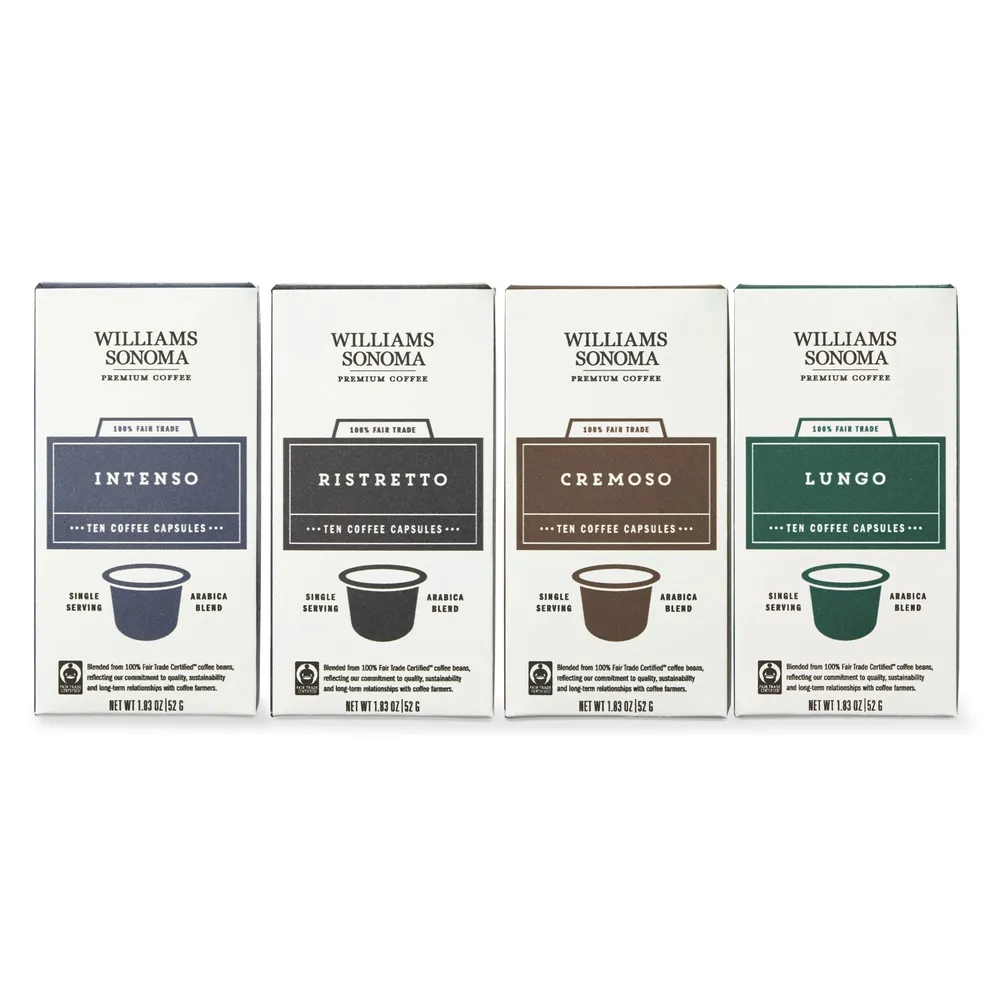 Nespresso Professional Coffee Capsules, Classic Flavors Coffee Duo, Medium  & Dark Roast, 100-Count Coffee Capsules