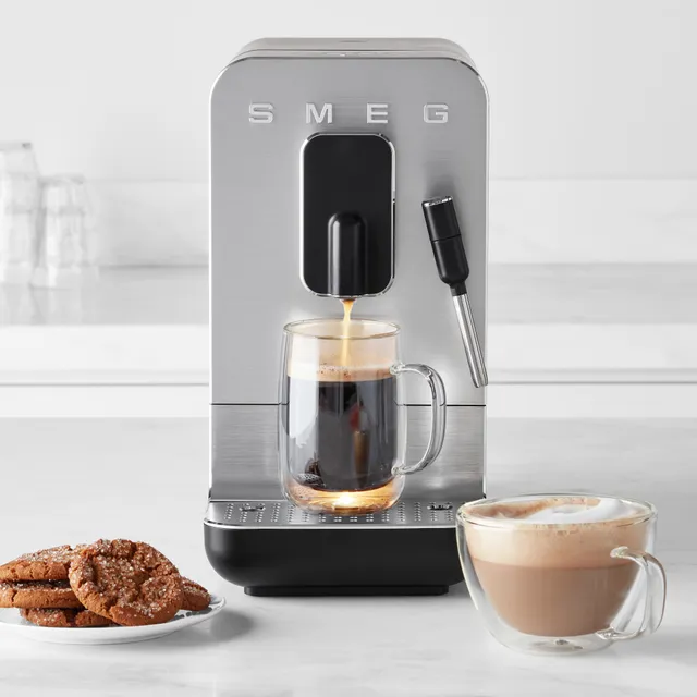 Smeg - Bean To Cup Coffee Machine w/ Milk Frother - Black Matt