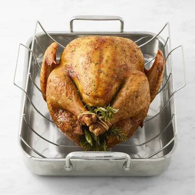 Williams Sonoma Thermo-Clad™ Stainless-Steel Flared Roasting Pan