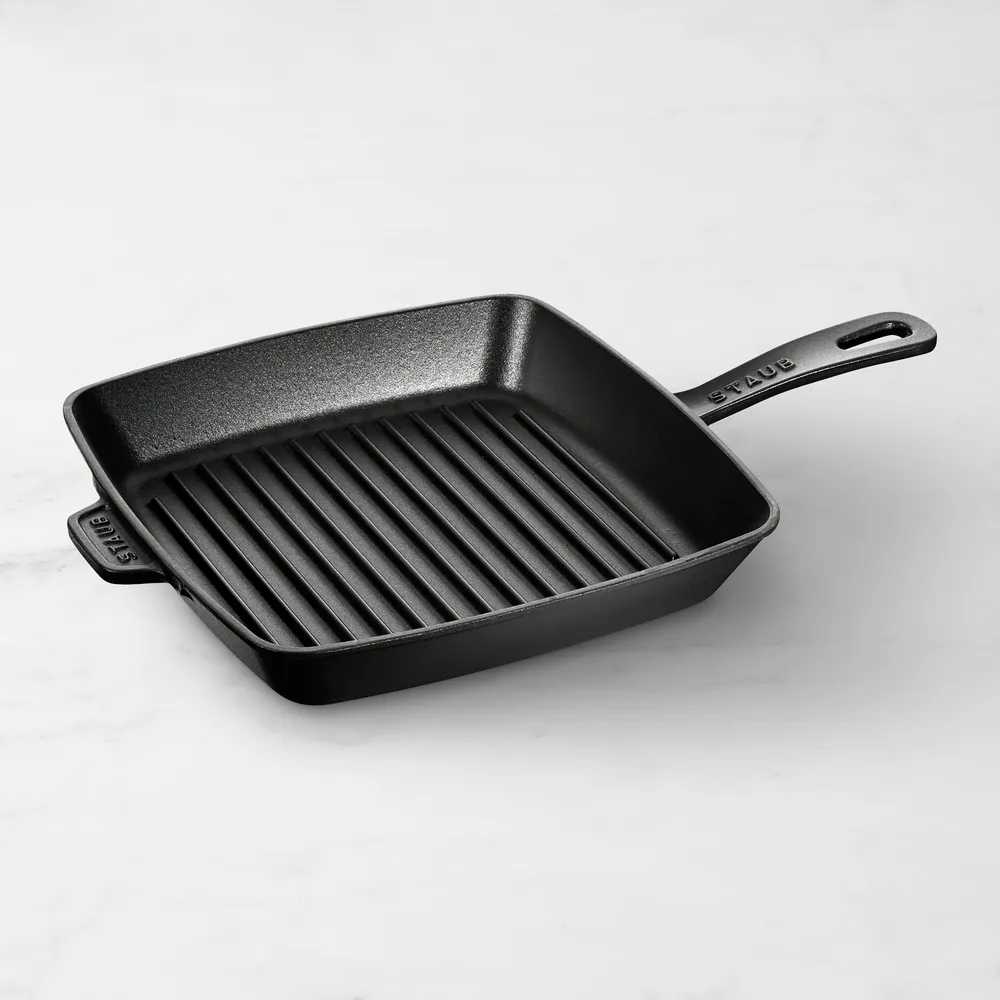 Williams Sonoma Staub Enameled Cast Iron Grill Pan with Side Spouts