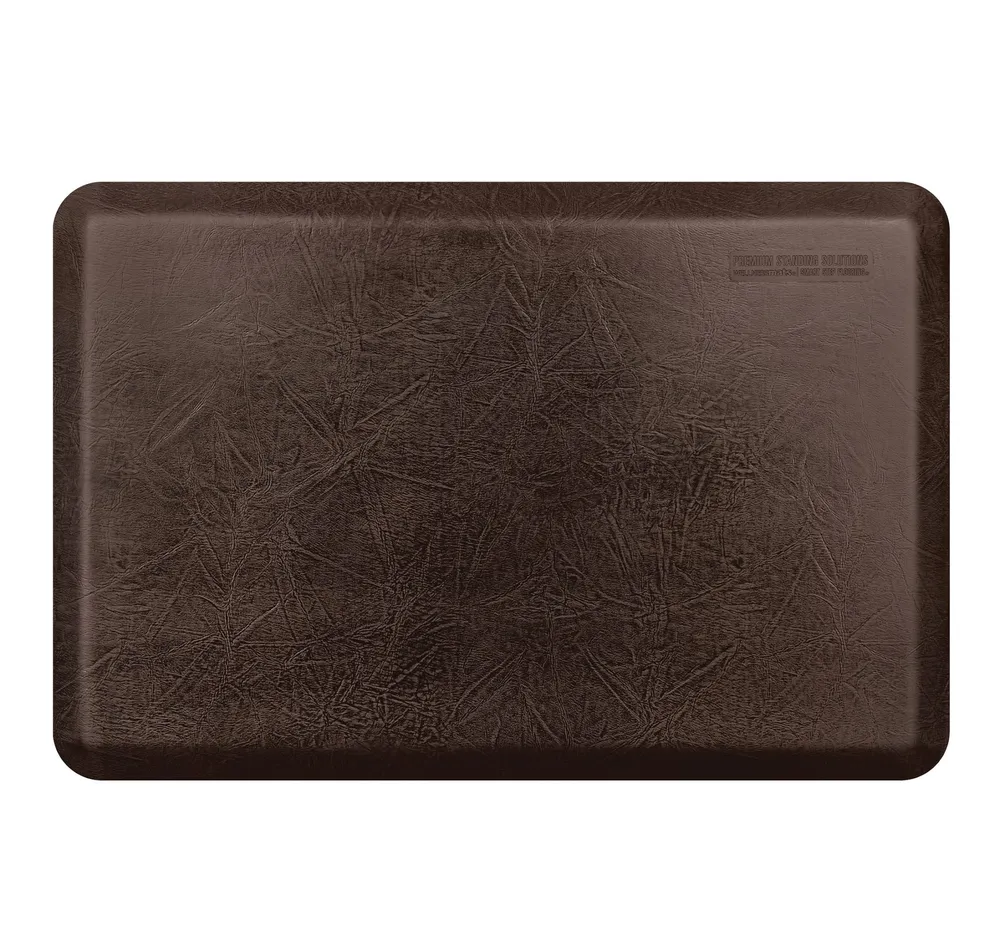 GelPro Comfort Kitchen Mat Anti Fatigue Floor Elite Vintage Leather Rustic Brown