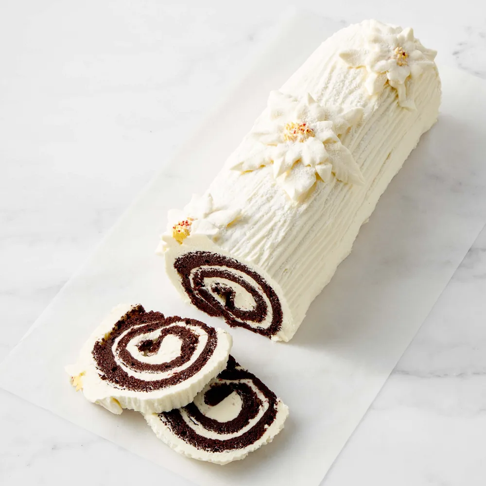 Bûche de Noël  Holiday desserts, William sonoma recipes, Holiday baking