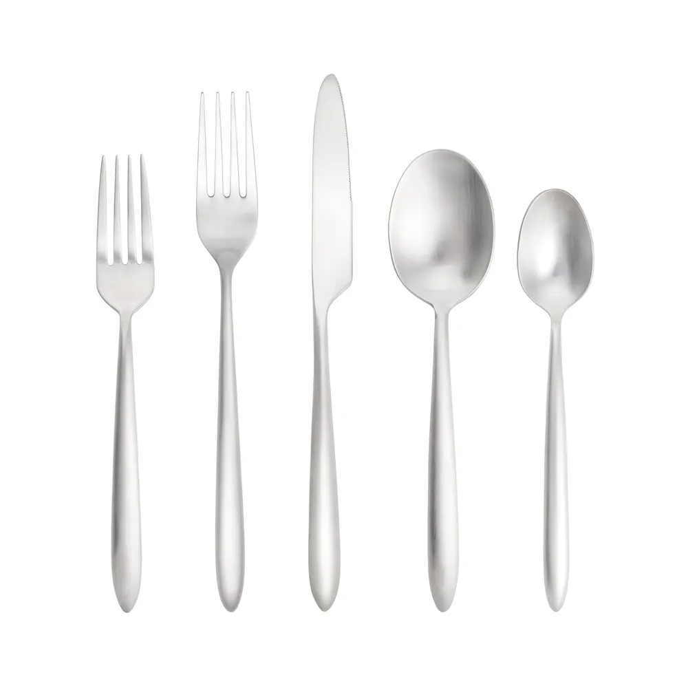 Fortessa 20-Piece Lucca Black Flatware Set