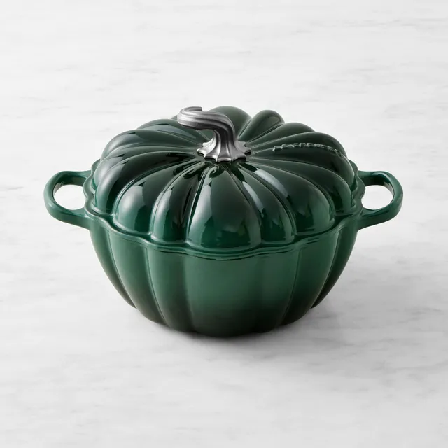 Le Creuset Enameled Cast Iron Figural Pumpkin Cocotte, 4 qt., Sea Salt