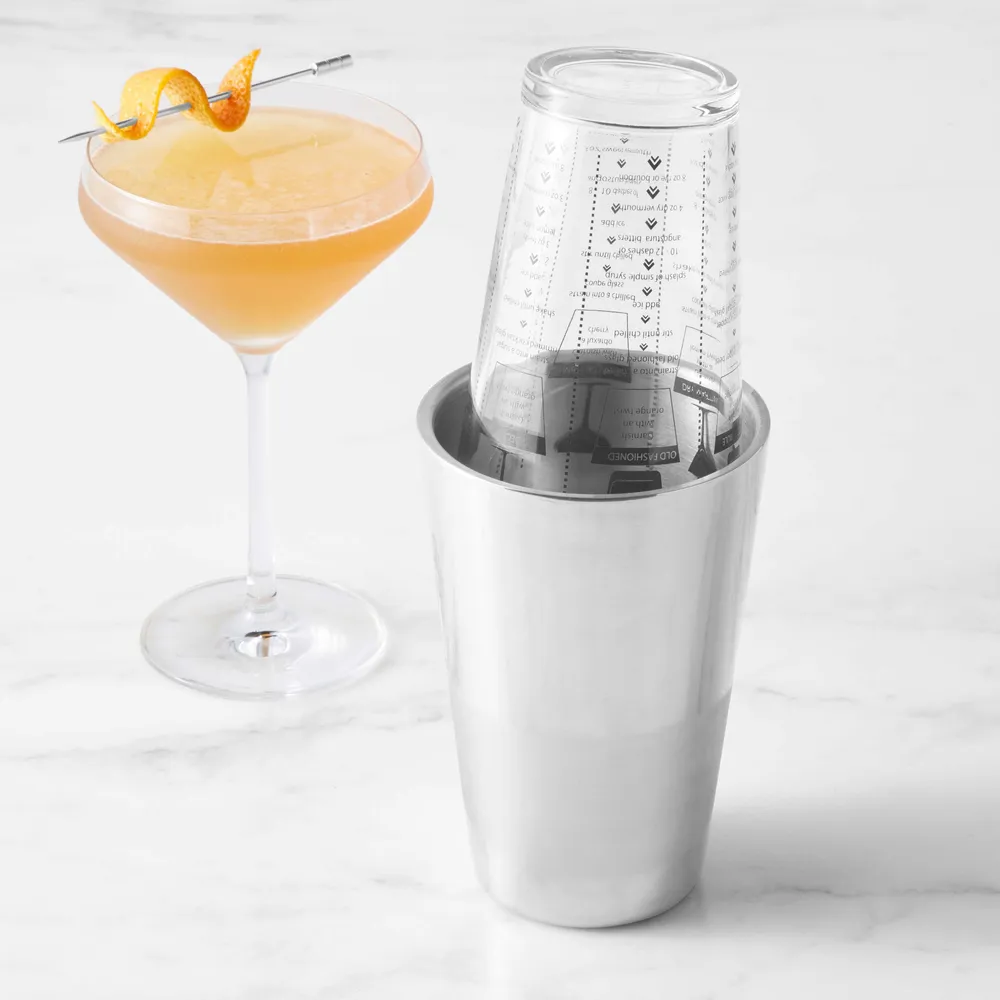 Williams Sonome Encore Bar Double Wall Cocktail Shaker