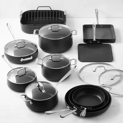 All-Clad HA1 Hard Anodized Nonstick 3 Piece Cookware Set