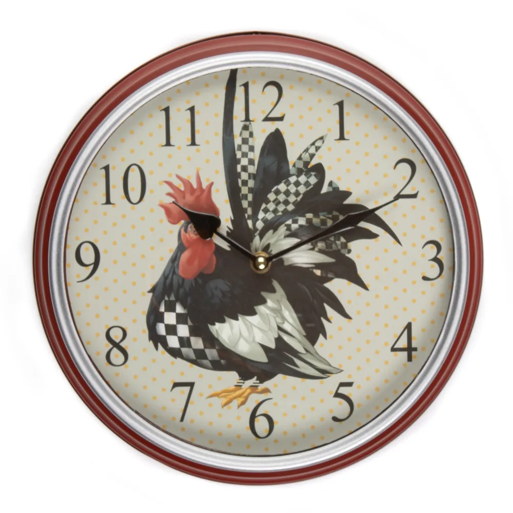 Rooster Clock and Thermometer