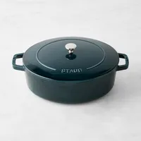 All-Clad 6 Quart Enameled Cast Iron Dutch Oven & Trivet - Black