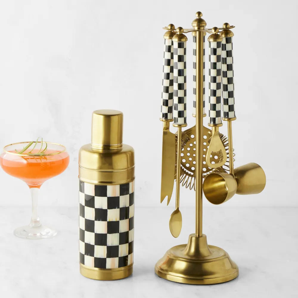 MacKenzie-Childs  Courtly Check 3260 Cocktail Shaker