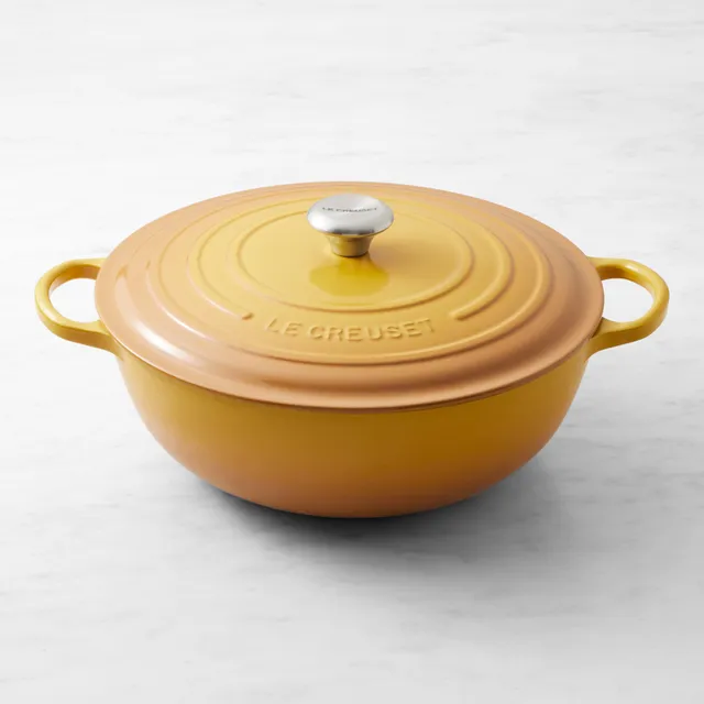 Kenmore 19247 5.5 Quart Cast Iron Enameled Coated Dutch Oven in Yellow