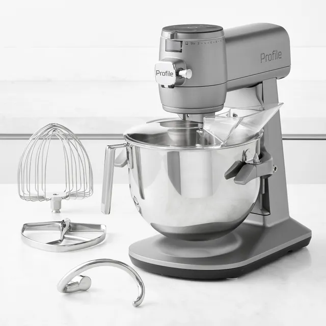 The GE Profile Smart Mixer with Auto Sense Features a Built-In