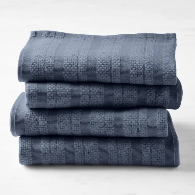 Williams-Sonoma Classic Striped Towels, Set of 4 (Drizzle)