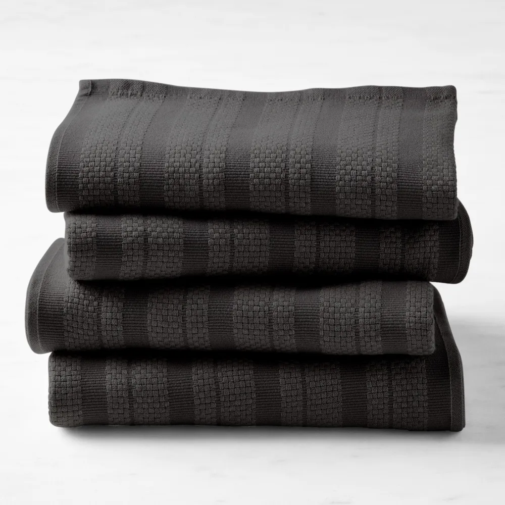 Williams-Sonoma Classic Striped Towels, Cotton,Set of 4 (Drizzle)