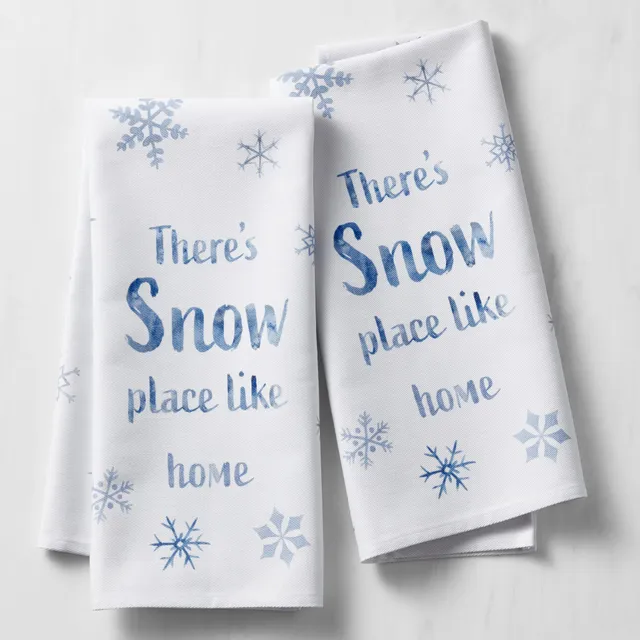 Williams-Sonoma - Holiday 2016 Great Gifts - Peace & Joy Holiday Towels,  Set of 2