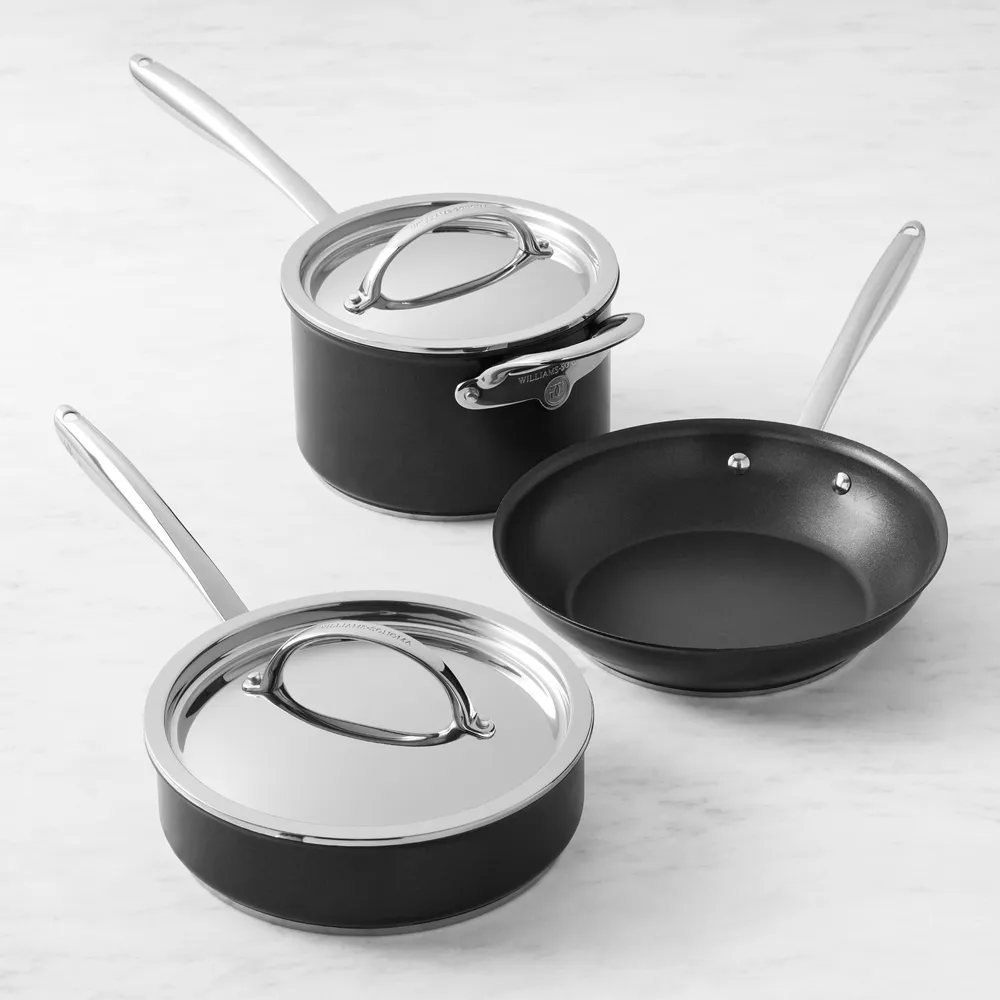 Williams Sonoma Signature Thermo-Clad™ Stainless-Steel Nonstick -Piece  Cookware Set
