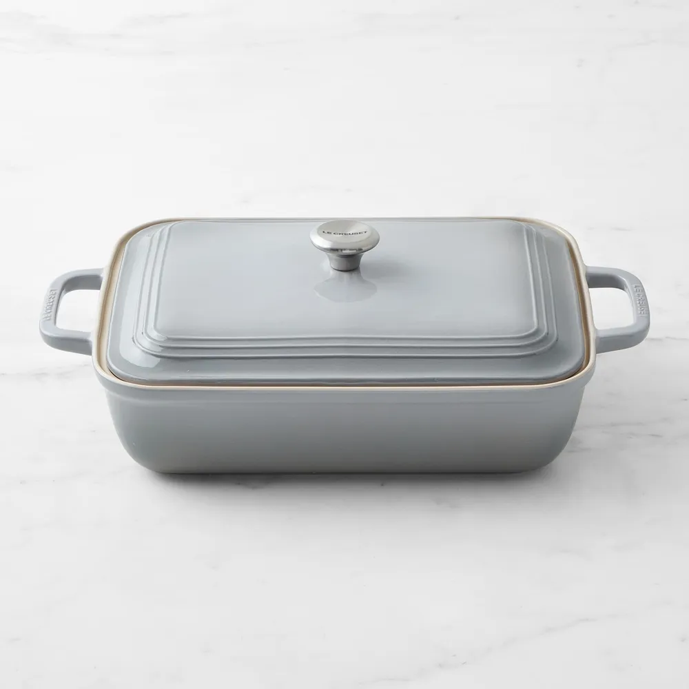 Williams Sonoma Le Creuset San Francisco Stoneware Rectangular Covered Baker,  4-Qt.