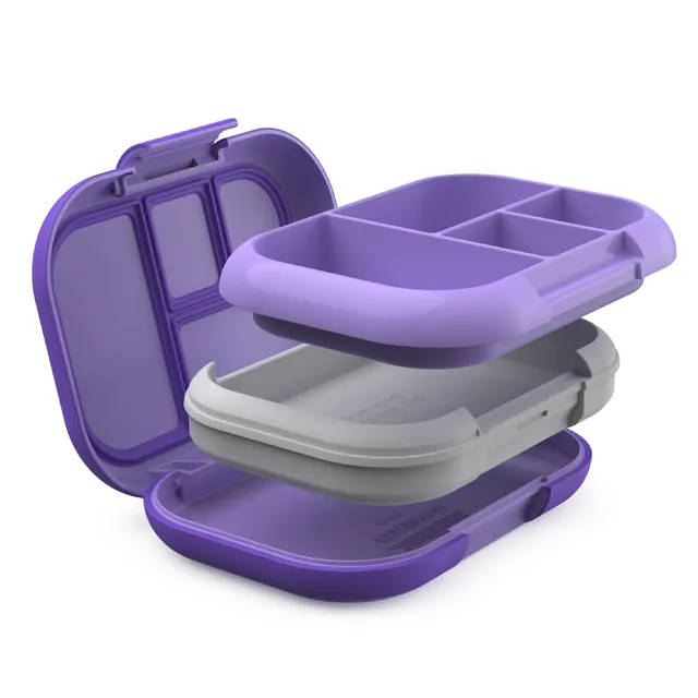 Bentgo Kids Chill Lunch & Snack Box with Removable Ice Pack, Purple