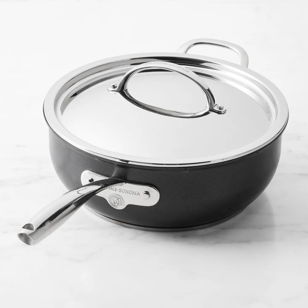 Williams Sonoma Thermo-Clad Stainless-Steel Sauce Pan Set of 2