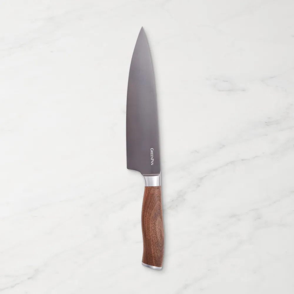 Premiere Titanium Cutlery 8-Piece Steak Knife Set with Walnut