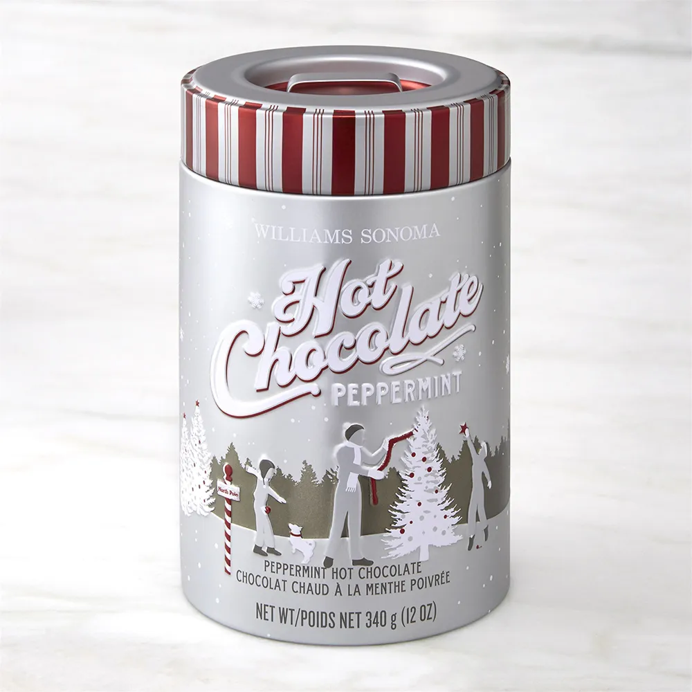 Williams Sonoma Hot Chocolate Pot and Hot Chocolate Tin Set