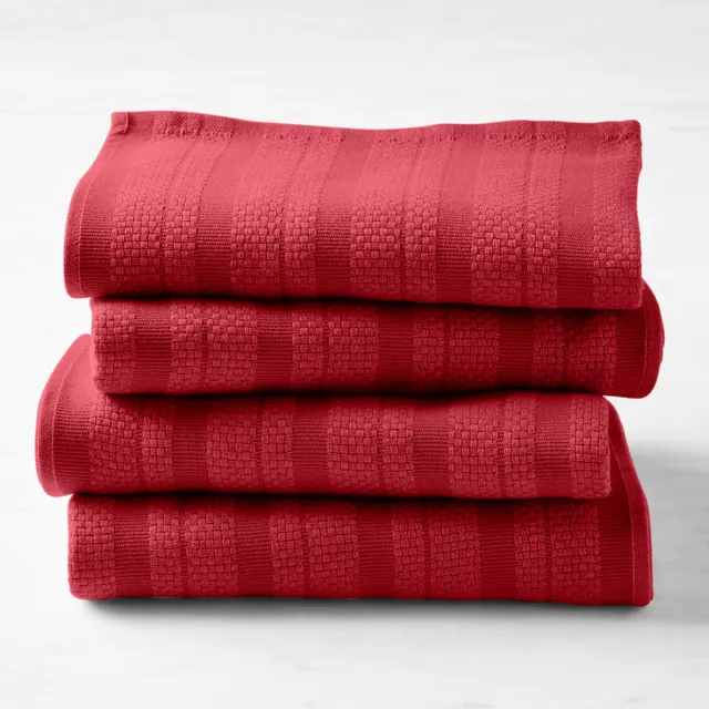 Williams-Sonoma Classic Striped Towels, Set of 4 (Claret)