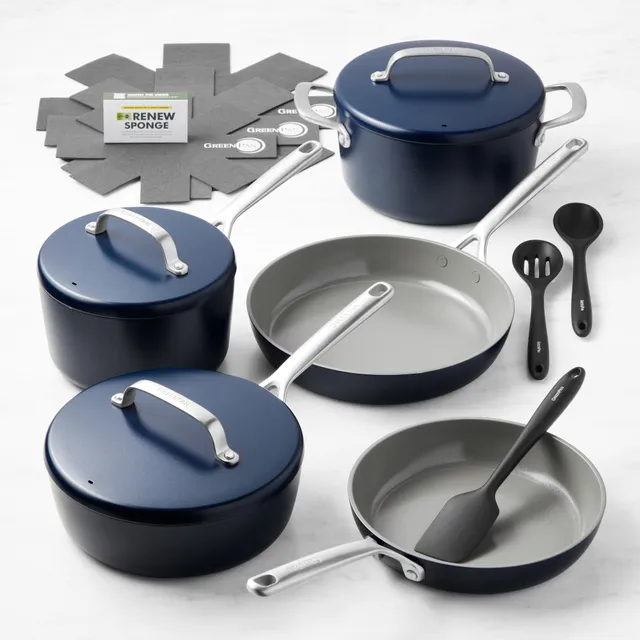 Williams Sonoma Cuisinart GreenGourmet Hard Anodized Nonstick 10-Piece Cookware  Set