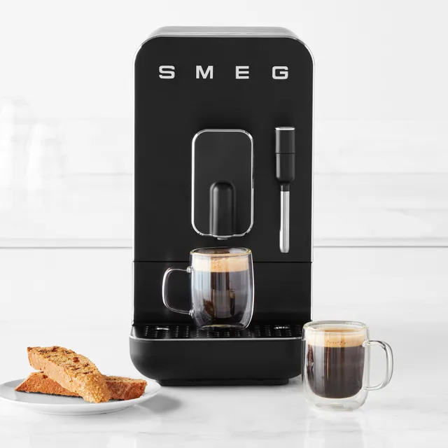 SMEG Cream Semi-Automatic Coffee and Espresso Machine with Milk Frother