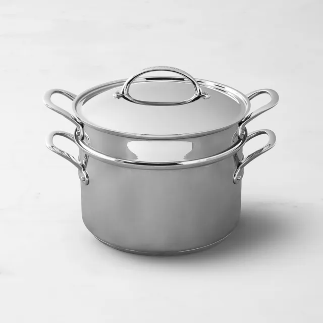 All Clad 12 Quart Perforated Stainless Steel Multipot and Steamer Basket  And Lid