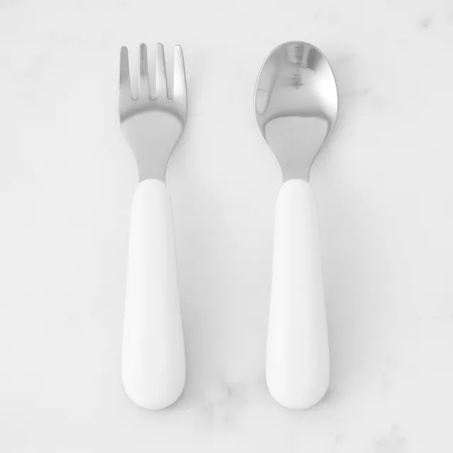 OXO Tot Fork & Spoon Set (Pink)