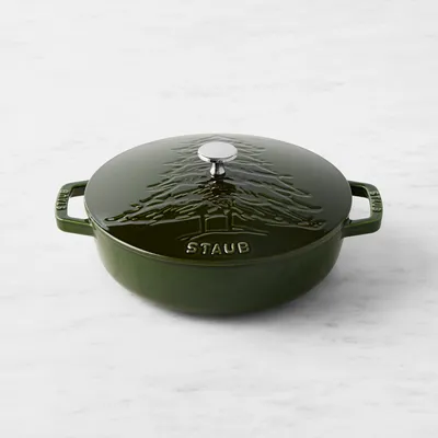 Williams Sonoma Staub Enameled Cast Iron Snowflake Braiser, 2 1/2-Qt.