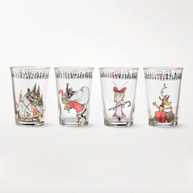 CHRISTMAS DRINKWARE - SLC - SHOT GLASSES SET OF 4 - Bethesda Fine Stationery