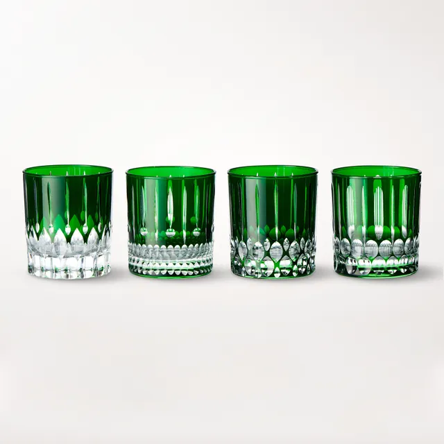 Wilshire Jewel Cut Champagne Flutes, Set of 4