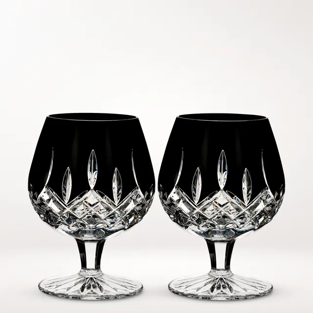 Waterford Lismore Black Martini Glasses, Set of 2