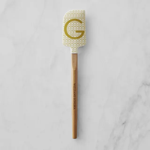 Williams Sonoma Monogram Silicone Wood Spatula