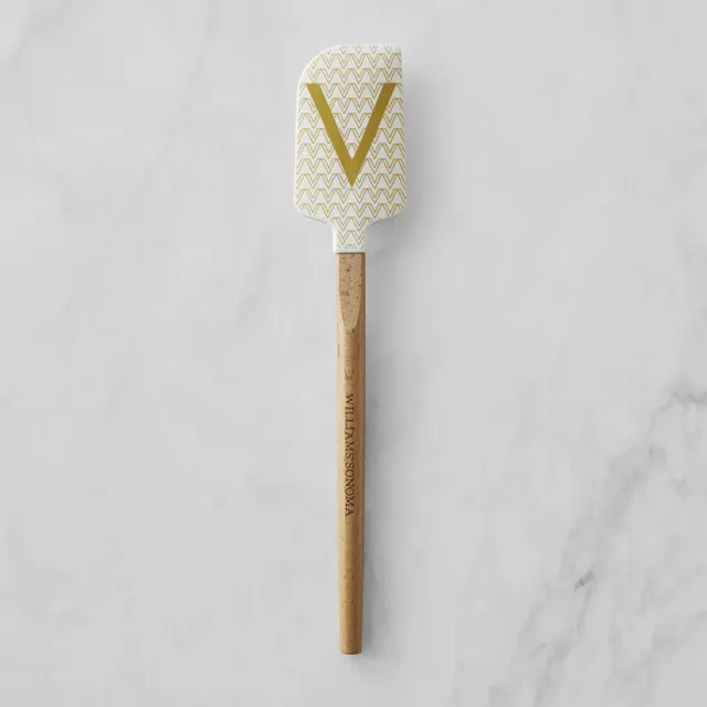 Williams Sonoma Monogram Silicone Wood Spatula