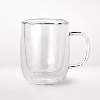 Gray Double Wall Insulated Glass Mug – The Borough Durham