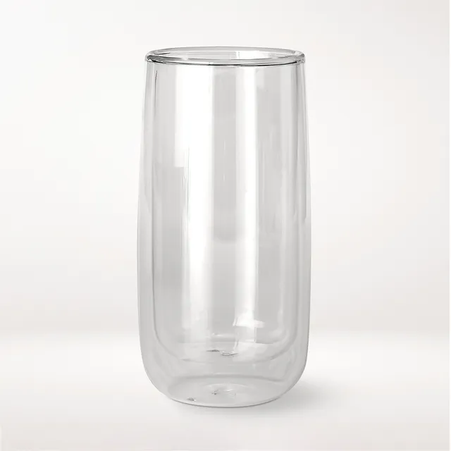 Double-Walled Tall Glass Cup