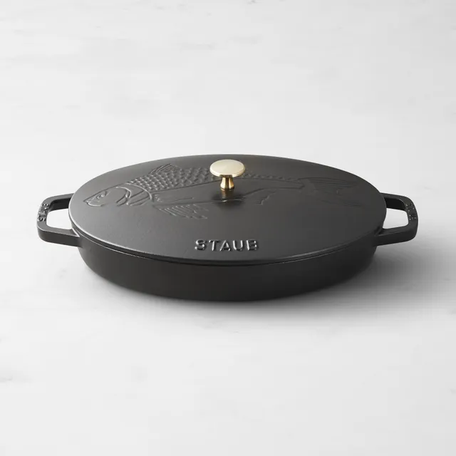 Staub Baby Cast Iron Wok with Lid Color: Black Matte