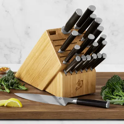 Williams Sonoma Calphalon Contemporary Self-Sharpening Knife Block with  SharpIN Tehcnology, Set of 15